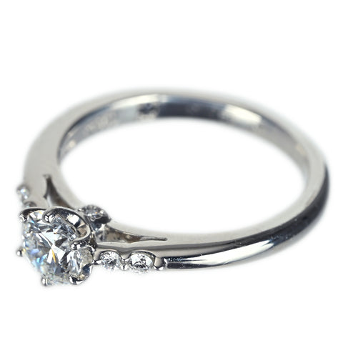 【中古】FOULASON フレゾン PT950 DIAMOND ダイヤモンドリング 0.344ct D VVS1 3EX 3g #4