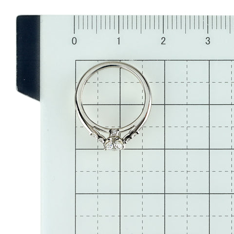 【中古】FOULASON フレゾン PT950 DIAMOND ダイヤモンドリング 0.344ct D VVS1 3EX 3g #4