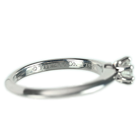 【中古】T&Co ティファニー PT950 ダイヤモンドリング DIAMOND 0.20ct #4.5