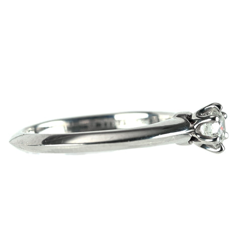 【中古】T&Co ティファニー PT950 ダイヤモンドリング DIAMOND 0.20ct #4.5