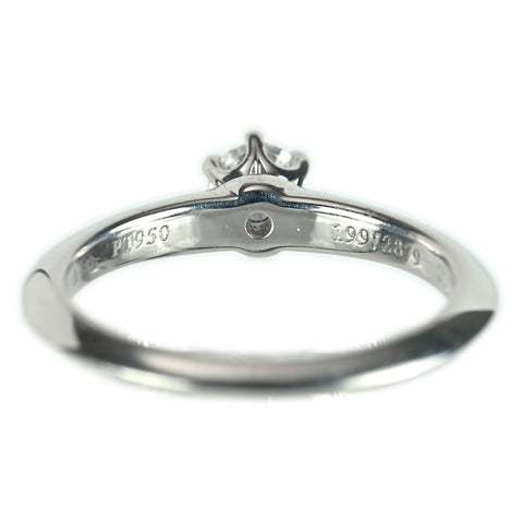 【中古】T&Co ティファニー PT950 ダイヤモンドリング DIAMOND 0.20ct #4.5