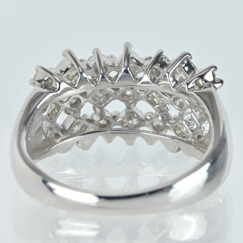 【中古】PT900 DIAMONDダイヤモンドリング D1.00ct 7.6g #12