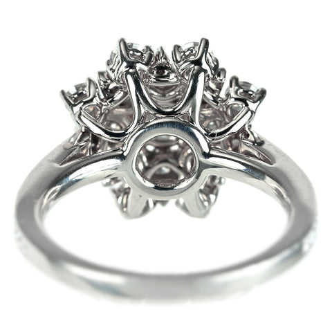 【中古】HARRY WINSTON ハリー・ウィンストン PT950 ロータスクラスターダイヤモンドリング #10.5