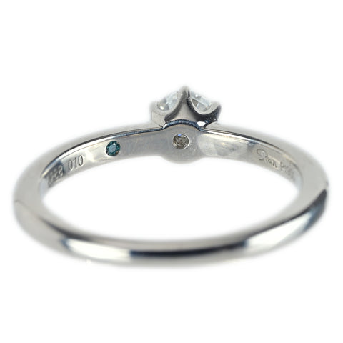【中古】STAR JEWELRY スタージュエリー PT950 ダイヤモンドリング D0.288ct D0.10ct 3.7g #10