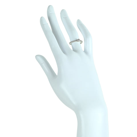 【中古】STAR JEWELRY スタージュエリー PT950 ダイヤモンドリング D0.288ct D0.10ct 3.7g #10