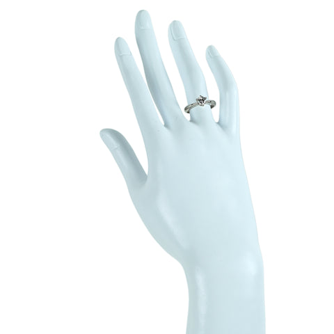 【中古】PT900 ダイヤモンドリング 0.613ct F SI2 Good 中央宝石研究所ソーティング 4.5g #11