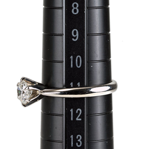 【中古】PT900 ダイヤモンドリング 0.613ct F SI2 Good 中央宝石研究所ソーティング 4.5g #11