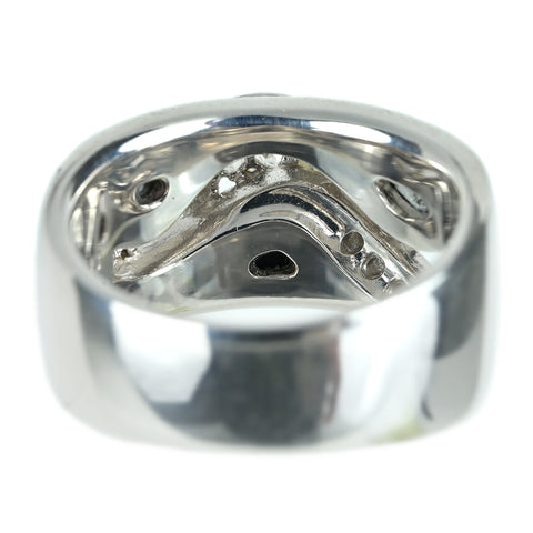 【中古】TASAKI タサキ K18WG オニキス/シェル DIAMONDダイヤモンドリング 0.28ct 0.13ct 11.8g #12