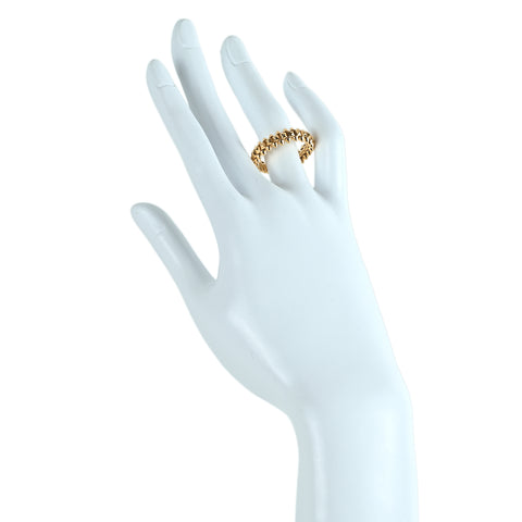 【中古】CARTIER K18YG クラッシュドゥカルティエ リング 9.5g #18.5