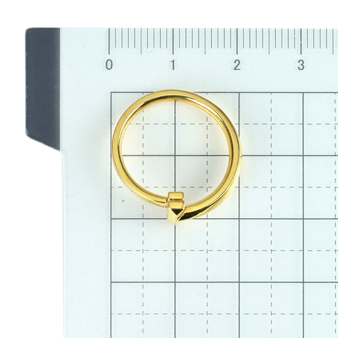 【中古】TIFFANY&Co ティファニー K18YG ティーワン ナロー リング 4g #9