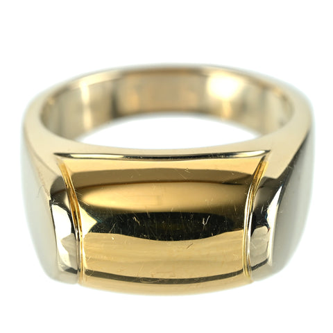 【中古】BVLGARI ブルガリ K18WG/YG トロンケットリング #10.5 9.3g