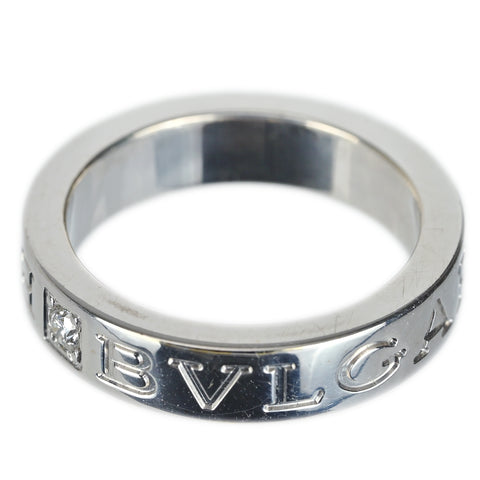 【中古】BVLGARI ブルガリ K18WG ビーゼロワンエッセンシャルバンドリング ワンダイヤ 5.9g #6.5 ONE PRICE