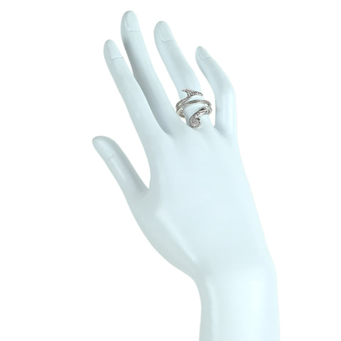 【中古】MAUBOUSSIN モーブッサン K18WG ダイヤモンドリング 5.6g #14