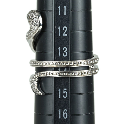 【中古】MAUBOUSSIN モーブッサン K18WG ダイヤモンドリング 5.6g #14