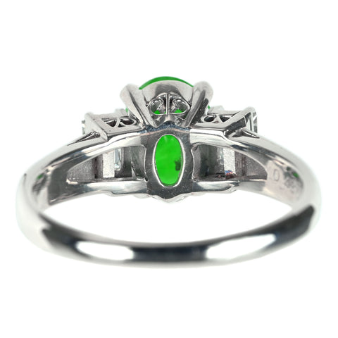 【中古】PT900 JADEITE ヒスイ リング J2.044ct D0.486ct 7.5g #16