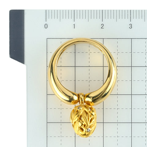 【中古】CARRERA Y CARRERA カレライカレラ K18YG ダイヤモンドリング 13.8g #15.5