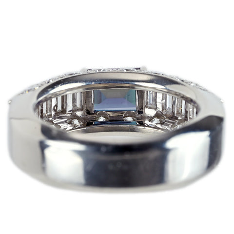 【中古】MIKIMOTO PT950 ALEXANDRITE 上質アレキサンドライトリング A0.94ct D2.19ct GIA鑑別 15.6g #11.5