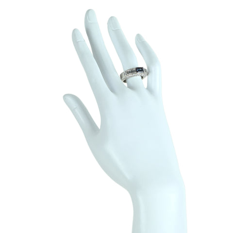 【中古】MIKIMOTO PT950 ALEXANDRITE 上質アレキサンドライトリング A0.94ct D2.19ct GIA鑑別 15.6g #11.5