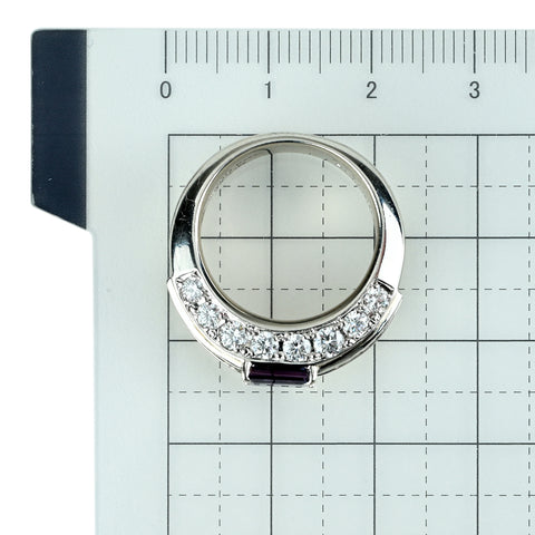 【中古】MIKIMOTO PT950 ALEXANDRITE 上質アレキサンドライトリング A0.94ct D2.19ct GIA鑑別 15.6g #11.5