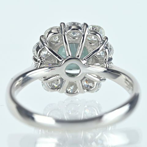 【中古】PT900 ALEXANDRITE アレキサンドライトリング A1.43ct D1.20ct GIA鑑別書 5.6g #12