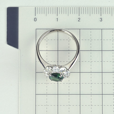 【中古】PT900 ALEXANDRITE アレキサンドライトリング A1.43ct D1.20ct GIA鑑別書 5.6g #12