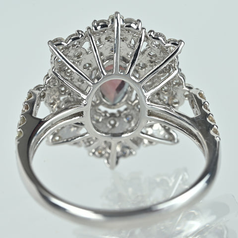 【中古】PT950 ALEXANDRITE アレキサンドライトリング A0.98ct D1.12ct GIA鑑別書 5.2g #11
