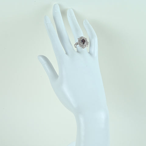【中古】PT950 ALEXANDRITE アレキサンドライトリング A0.98ct D1.12ct GIA鑑別書 5.2g #11
