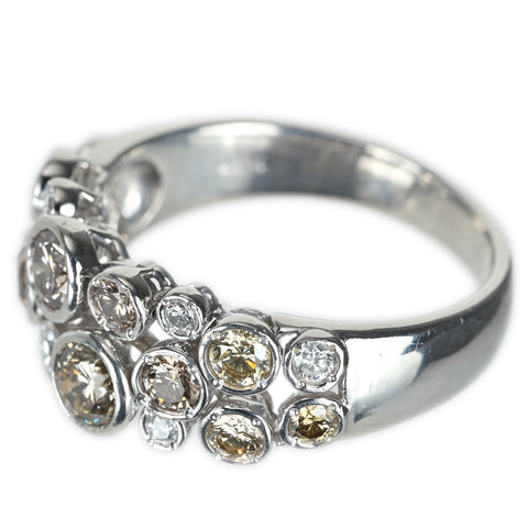【中古】KASHIKEYカシケイ PT900 ダイヤモンドリング D1.40ct 7.7g #14.5