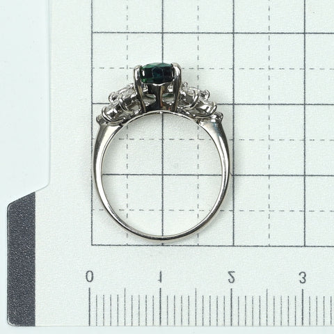 【中古】PT900 ALEXANDRITE アレキサンドライト リング A2.58ct D0.50ct 5.5g GIA