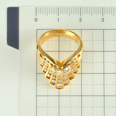 【中古】K18YG DIAMONDダイヤモンドリング D1.26ct 9.7g #13.5