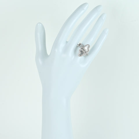 【中古】K18WG DIAMONDダイヤモンドリング D1.56ct 6.0g #8