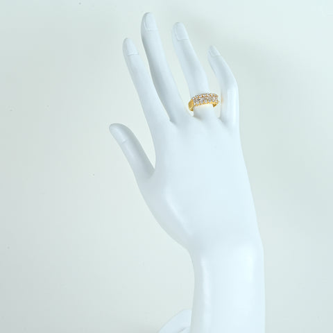 【中古】K18YG DIAMONDダイヤモンドリング D1.13ct 4.3g #12.5