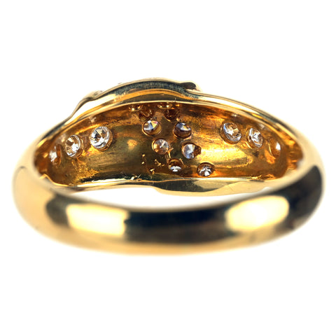【中古】POLA ポーラ K18YGダイヤモンドリング D0.38ct 5.4g #13