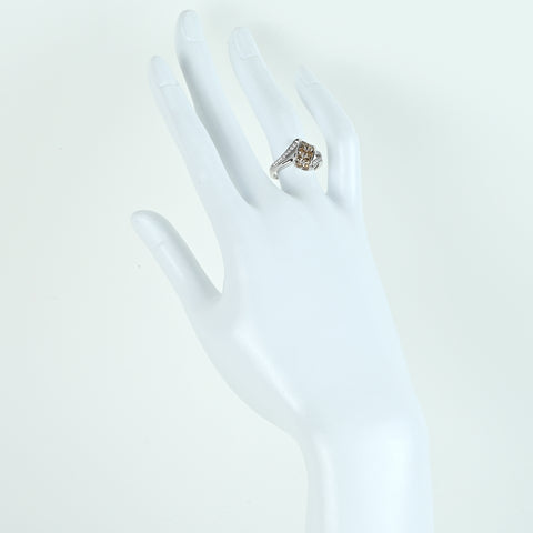 【中古】K18WG DIAMONDダイヤモンドリング D0.70ct 3.8g #11.5