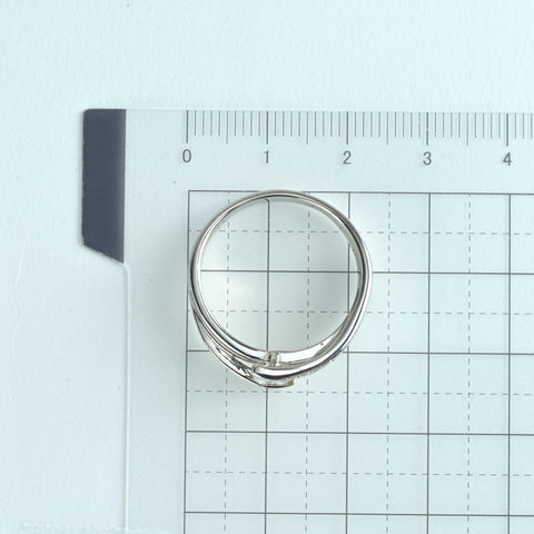 【中古】PT900 DIAMOND ダイヤモンドリング 0.407ct Fカラー SI2クラス Goodカット D0.07ct 7.6g #20 CGL鑑定書