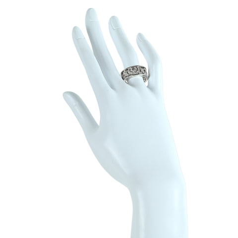 【中古】VALENTINO ヴァレンティノ K18WG ダイヤモンドリング D0.78ct 11.2g #15