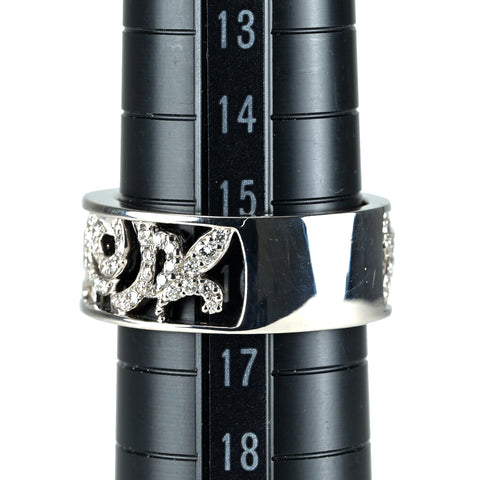【中古】VALENTINO ヴァレンティノ K18WG ダイヤモンドリング D0.78ct 11.2g #15