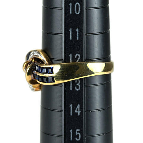 【中古】K18YG SAPPHIRE サファイアリング 4g #13
