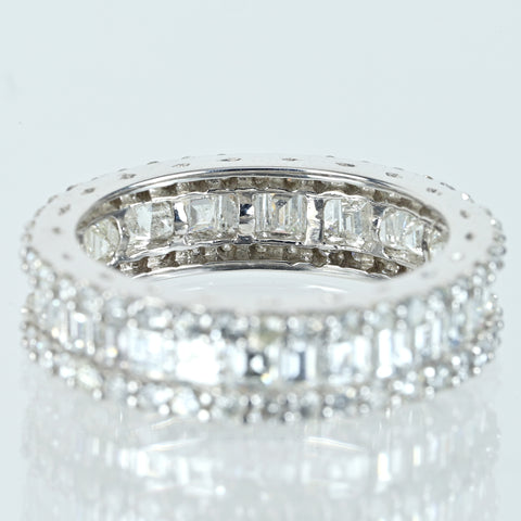 【中古】K18WG DIAMOND ダイヤモンド フルエタニティリング D3.25ct 4.8g #13