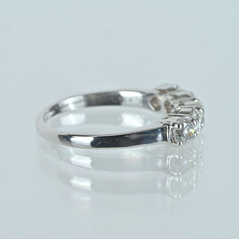 【中古】K18WG DIAMOND ダイヤモンドリング D1.13ct GGC鑑別書 3.1g #12