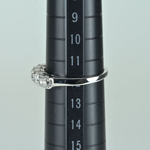 【中古】K18WG DIAMOND ダイヤモンドリング D1.13ct GGC鑑別書 3.1g #12