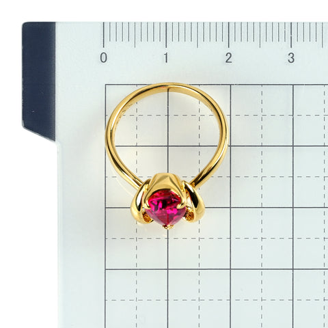 【中古】K18YG TOURMALINE ピンクトルマリンリング T1.69ct D0.02ct 5.2g #12
