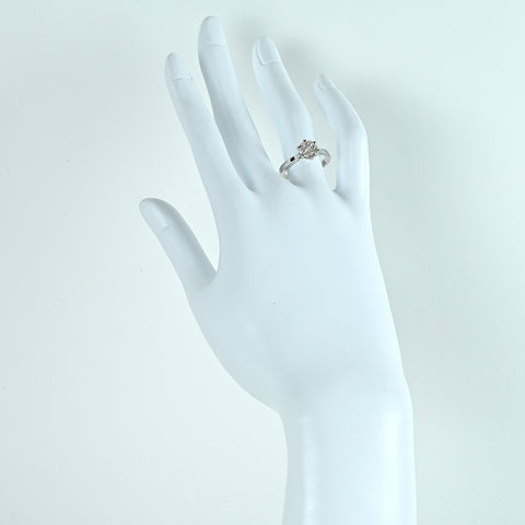 【中古】K18WG DIAMOND ダイヤモンドリング 0.50ct 3.3g #11.5