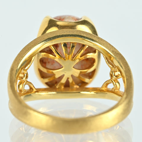 【中古】 K18YG OPAL カンテラオパールリング OP6.47ct D0.04ct 8.2g #14
