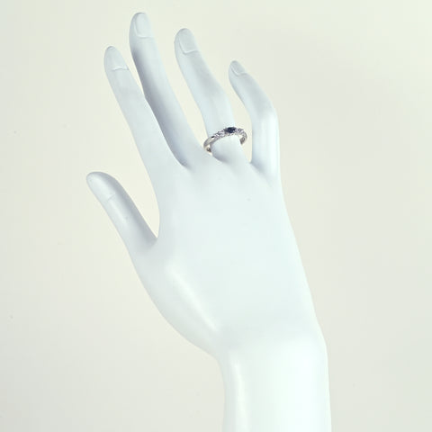 【中古】PT900 ALEXANDRITE アレキサンドライトリング A0.176ct D0.24ct 3.9g #12