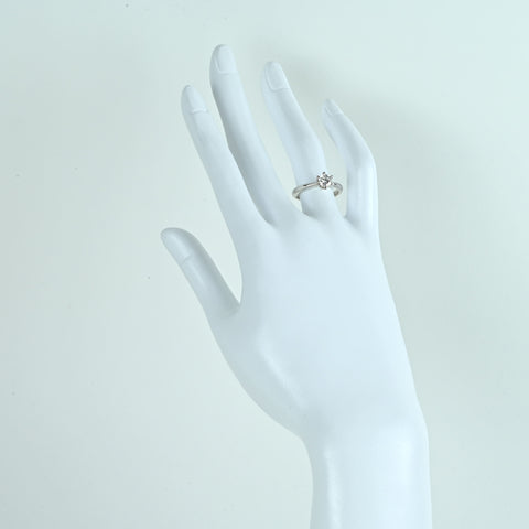 【中古】PT900 ダイヤモンドリング 0.537ct Iカラー VS2クラス Goodカット CGLソーティング 4.4g #11