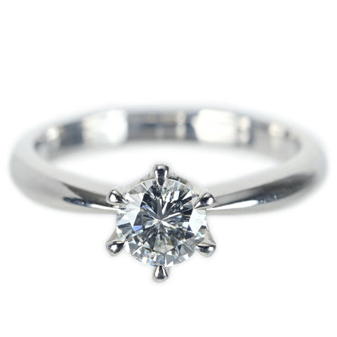 【中古】PT900 DIAMONDダイヤモンドリング 0.597ct Gカラー SI1クラス Goodカット 4.7g #11
