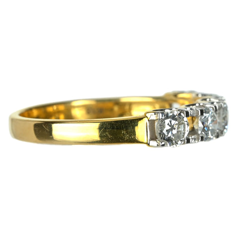 【中古】K18YG DIAMOND ダイヤモンド リング D0.90ct 2.9g #13