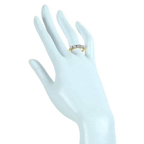 【中古】K18YG DIAMOND ダイヤモンド リング D0.90ct 2.9g #13