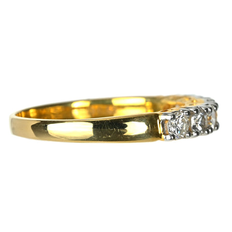 【中古】K18 DIAMOND ダイヤモンド リング D0.53ct 2.5g #12